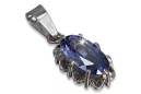 Anhänger aus sowjetischem Silber 925 mit Alexandrit Rubin Saphir Smaragd Aquamarin Zirkon vpc009s