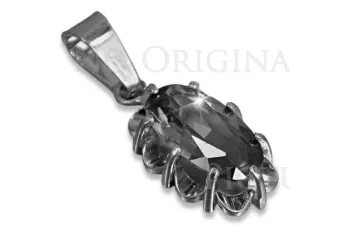 Prívesok s vintage Silver 925 s Alexandryt Rubin Sapphire Emerald Aquamarine Zirkón VPC009s