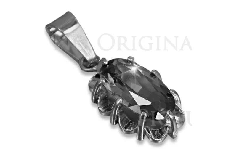 Colgante soviético de plata 925 con alejandrita y otras piedras vpc009s