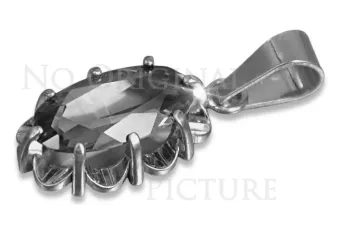 Prívesok s vintage Silver 925 s Alexandryt Rubin Sapphire Emerald Aquamarine Zirkón VPC009s