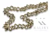 Yellow 14k gold 585 necklace Fantazy Gourmette Lady chain cfc022y