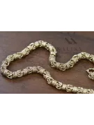 Złoty damski łańcuszek z żółtego 14k 585 złota kolia Fantazy Królewski cfc023y