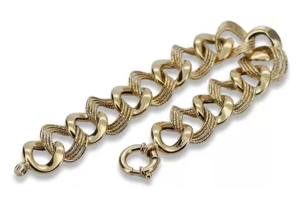Náramek se žlutým 14k zlatem ★ Zlotychlopak.pl ★ zlato 585 333 levné