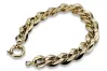 Yellow 14k 585 gold bracelet Fantazy Pancerka cfb013y