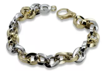 Браслет ★ з жовтого рожевого золота russiangold.com ★ Золото 585 333 Низька ціна