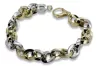 Yellow 14k 585 gold lady bracelet Fantazy Pancerka cfb024yw