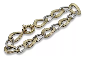Yellow rose gold bracelet ★ russiangold.com ★ Gold 585 333 Low price