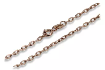 Raudono rožinio aukso grandinė 14k 585 Deimantinis ankras cc006r