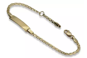Yellow rose gold bracelet ★ russiangold.com ★ Gold 585 333 Low price