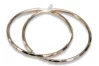 Vintage rose pink 14k 585 gold  Vintage circle earrings cen018r