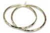 Yellow 14k 585 gold circle earrings cen018y