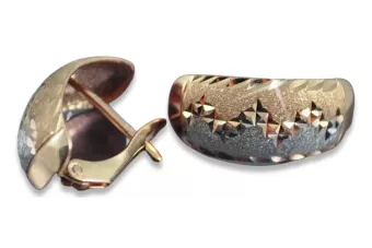 Златни обеци ★ zlotychlopak.pl ★ Златна проба 585 333 Ниска цена!