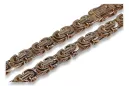 Russisches rosafarbenes 14k 585 Gold Bizantinisches gotisches Armband cb056r