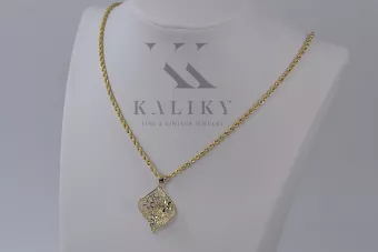 Кулон ★ золотий zlotychlopak.pl ★ золота візитна марка 585 333 низька ціна