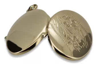 Auksinis pakaba 14k 585 dėžutė ovalas cpn054y