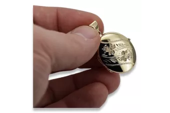 Auksinis pakaba 14k 585 dėžutė ovalas cpn054y