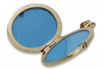 Χρυσό μενταγιόν 14k 585 σε οβάλ κουτί cpn055y