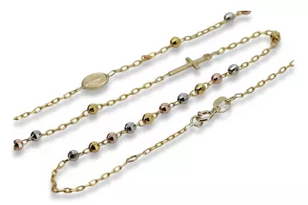 Italian 14k gold rosary Dolce Gabbana chain rcc001ywr