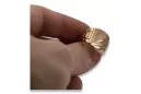 Rose pink 14k 585  gold Men's signet ring csn011r