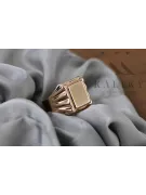 Мужское кольцо-печатка из розового золота 14 карат 585 пробы csn016r