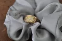Мужское кольцо-печатка из розового золота 14 карат 585 пробы csn001r