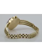 To je 14k Ženeva, italština, zirkonia, 23mm zlaté hodinky