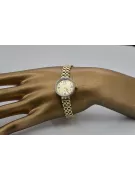 Prześliczny 14K 585 złoty damski zegarek Geneve lw022y