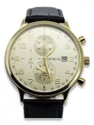 Reloj de hombre amarillo 14k 585 oro Geneve mw005y