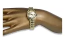 Złoty zegarek damski 14k 585 z bransoletą Geneve lw020ydyz&lbw009y