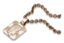 Medalionul lui Dumnezeu de Aur cu un lanț ★ zlotychlopak.pl ★ Aur 585 333 Preț scăzut