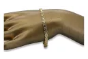 Bizantinisches Gothic-Armband aus 14-karätigem Gelbgold cb056y