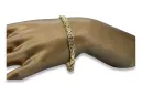 Yellow 14k gold Bizantine Gothic bracelet cb056y