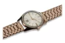 Russe soviétique rose 14k 585 or homme Poliot montre vw004r&mbw009r