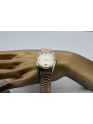 Złoty męski zegarek z różowego złota 14k 585 Poliot vw004r&mbw009r
