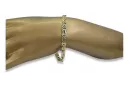 Italienisches Gelbweiß 14kgold Armband cb093yw