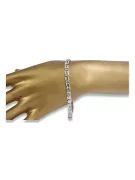copie du bracelet italien en or jaune blanc 14 carats cb093yw