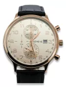 Руски съветски роза 14k 585 златен мъжки часовник Geneve mw005r