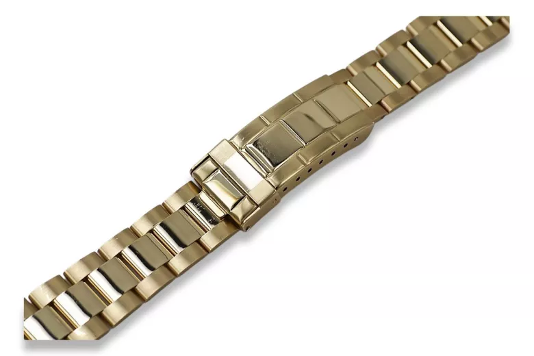 14K Gold Men's Watch Bracelet for Rolex style mbw017y