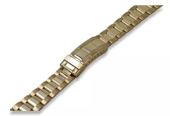 14K aukso vyrų laikrodžio apyranka Rolex stiliaus mbw017y