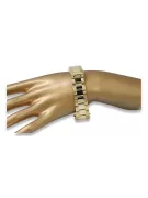 Bracelet de montre de style Rolex en or jaune 14 carats pour homme mbw017y