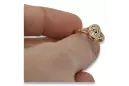 Русское советское розовое золото 14 карат 585 пробы Винтажное кольцо vrn001