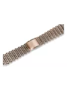 Bracelet de montre en or rose rose russe homme 14k 585 mbw004r