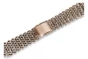 Pulsera de reloj de oro rosa rosa rusa de hombre 14k 585 mbw004r