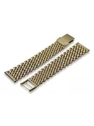 14K Gold Men's Watch Bracelet, 18mm Width, Italian