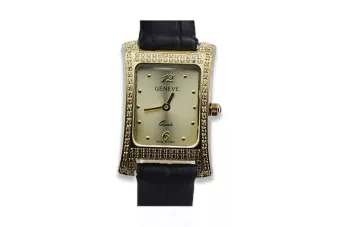 Amarillo 14k 585 dama de oro Geneve reloj lw002ydg