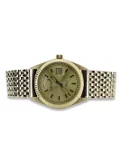 Reloj de oro para hombre Geneve ★ zlotychlopak.pl ★ Pureza de oro 585 333 Precio bajo!