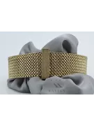 Złota bransoleta męska 14k 585 włoska styl zegarkowy cpn059y&mbw014y