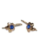 Russische Sowjetische Rose Pink 14k 585 Gold Ohrringe vec028 Alexandrit Rubin Smaragd Saphir ...