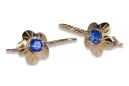Russische Sowjetische Rose Pink 14k 585 Gold Ohrringe vec028 Alexandrit Rubin Smaragd Saphir ...