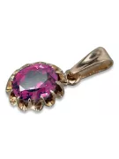 Ruso soviético rosa 14k 585 oro alejandrita rubí esmeralda zafiro zircón ... Colgante VPC013